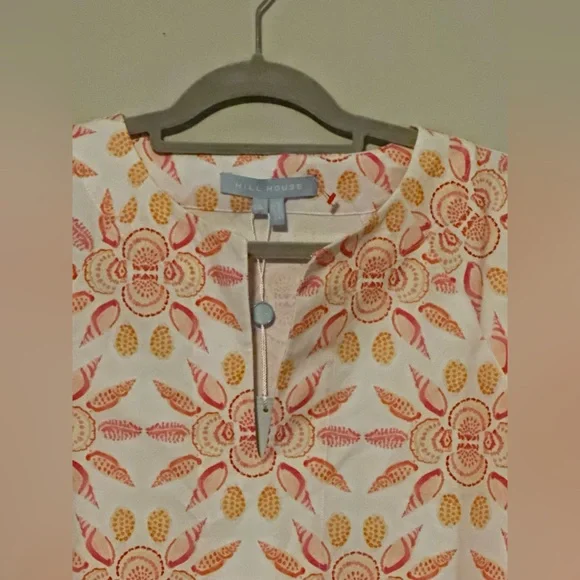 NWT Hill House Cotton Artemis Dress in Shell Mosaic - Picture 6 of 13